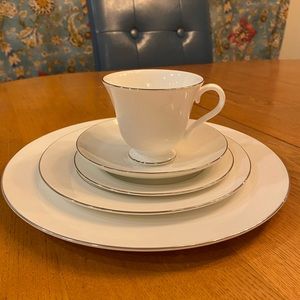 40 piece Wedgwood Signet Platinum China